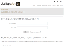 Tablet Screenshot of justtapsplus.co.uk